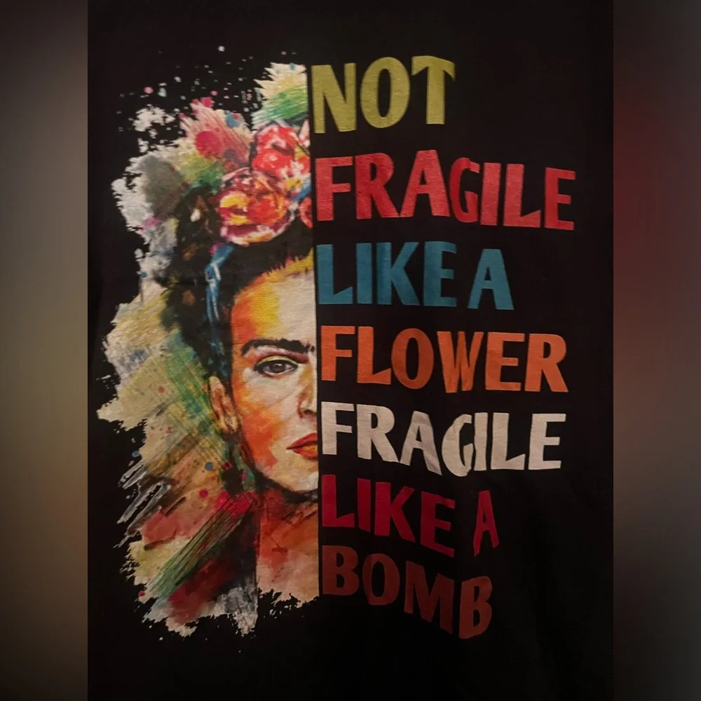Frida Kahlo short sleeve T-shirt for ladies XXL - Picture 4 of 5